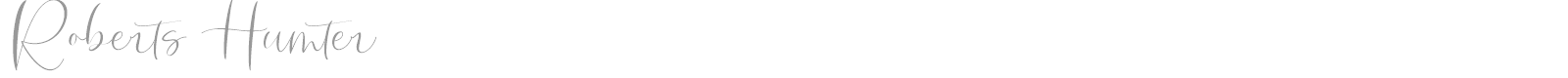 Roberts Humter font preview
